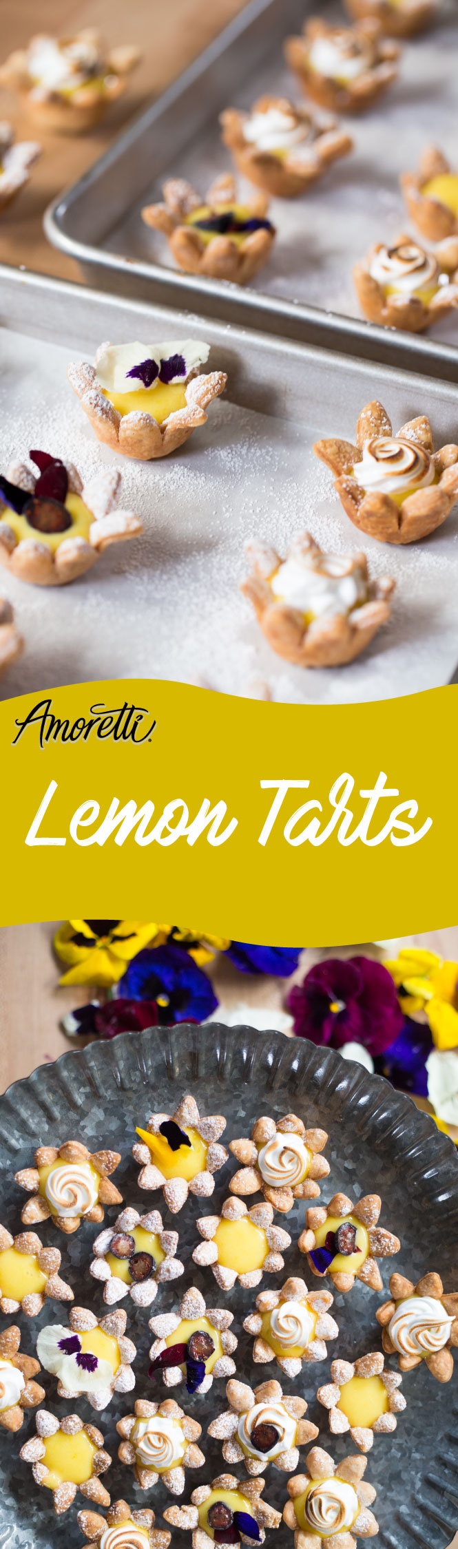 Spring. The weather gets warmer and flowers bloom. You want that perfect treat for your Easter party or for a beautiful spring day, well, this is it: lemon tarts!