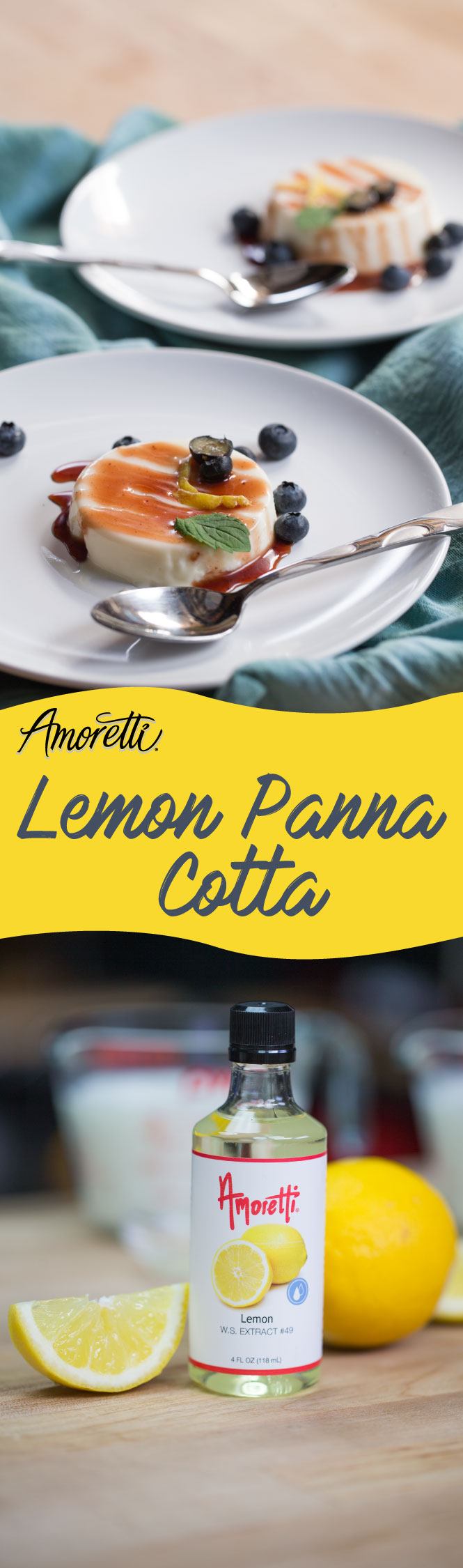 Easy to make and even easier to eat, Lemon Panna Cotta is the perfect treat for hot days!