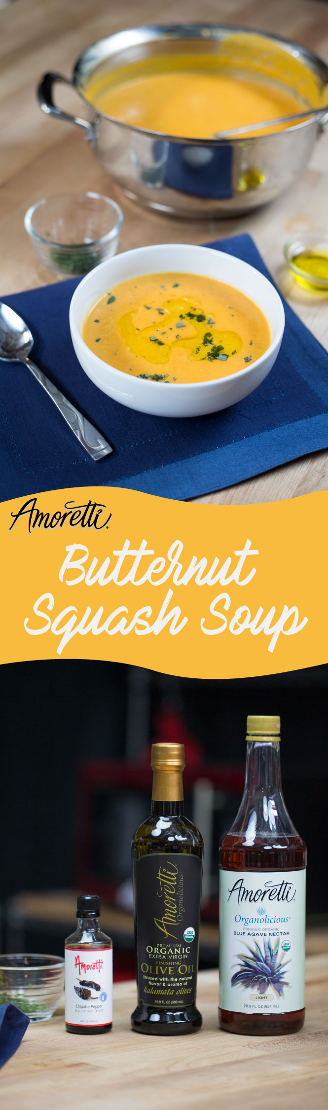 Butternut Squash Soup is the perfect meal to keep you warm! Its creamy texture and savory taste make it worth staying in.