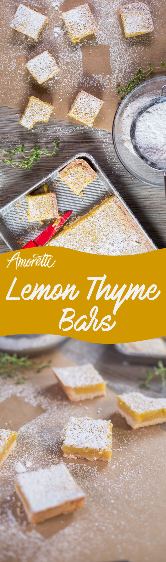 We've updated the classic lemon bar with a pinch of thyme!