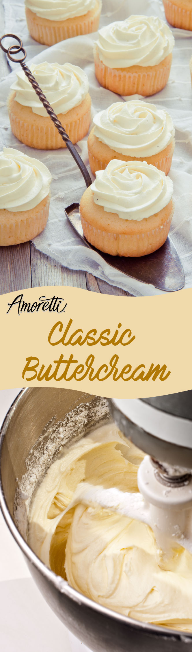 Super quick recipe for a classic American buttercream that can be used to frost any cake or cupcake!