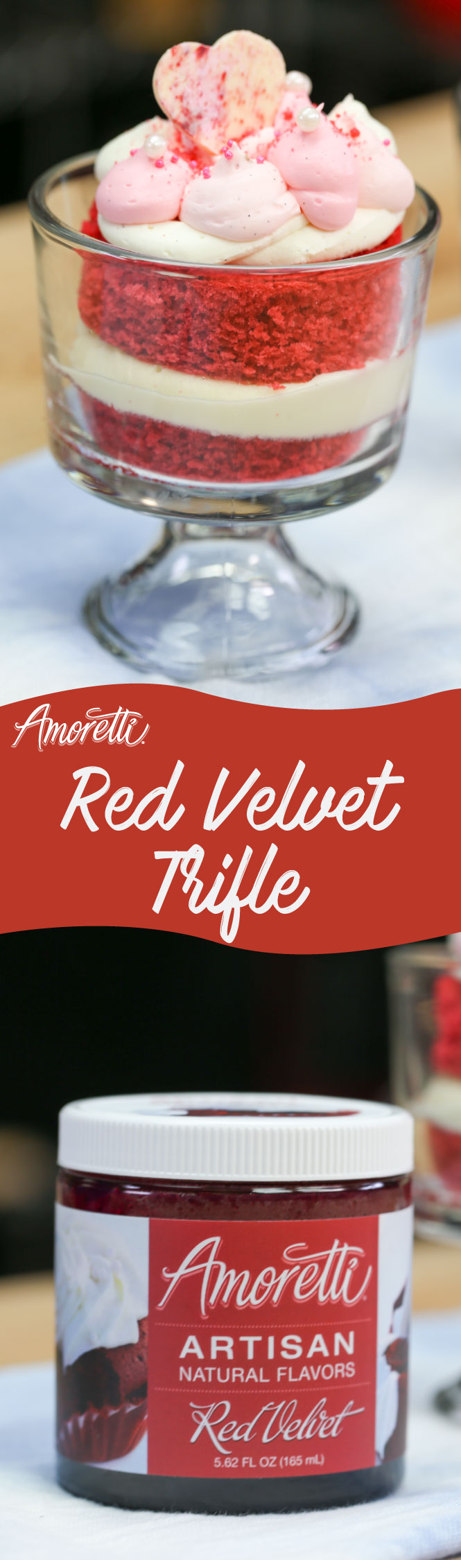 Make this Valentine's Day unforgettably special by making these unique and delicious Red Velvet Trifles!