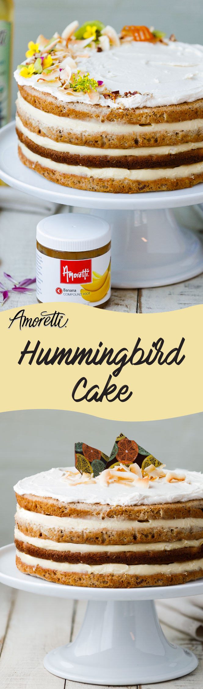 A show-stopping Hummingbird Cake for spring!