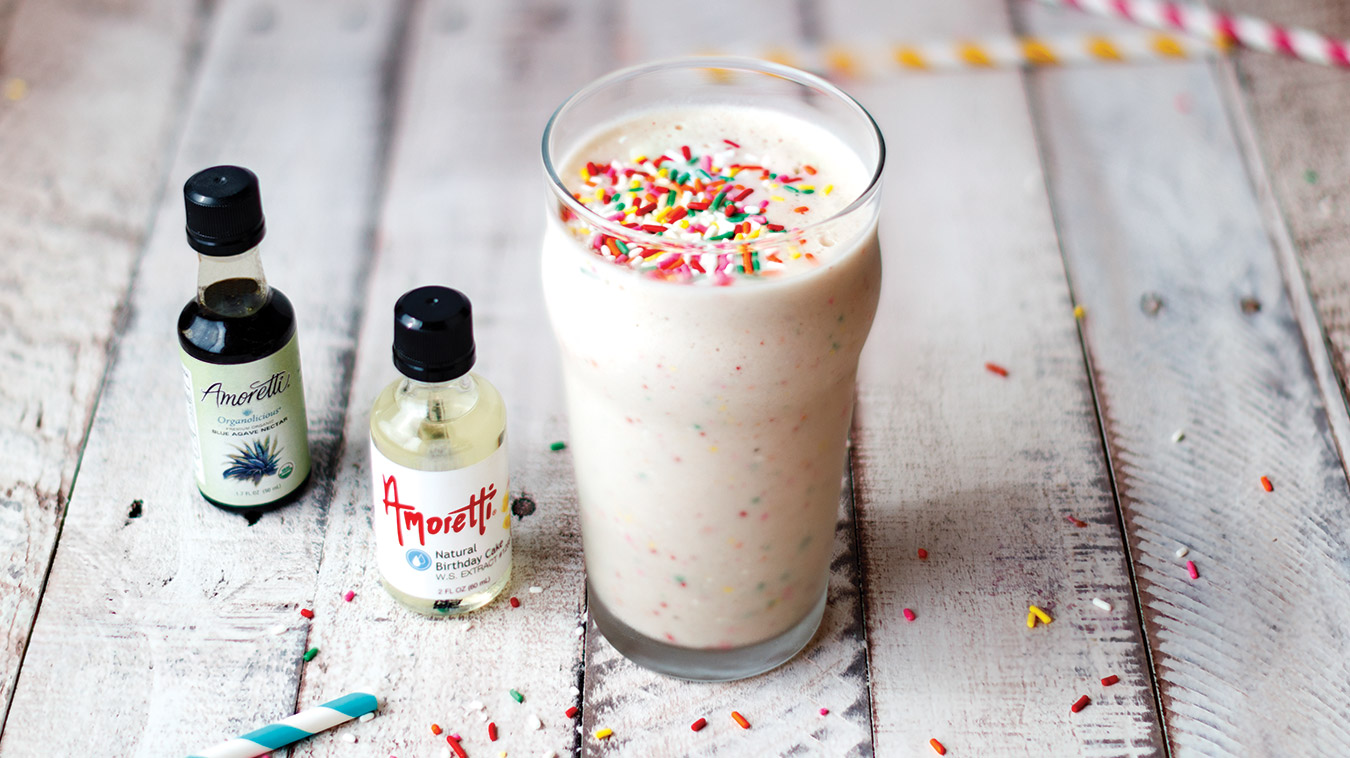 Amoretti Birthday Cake Protein Shake