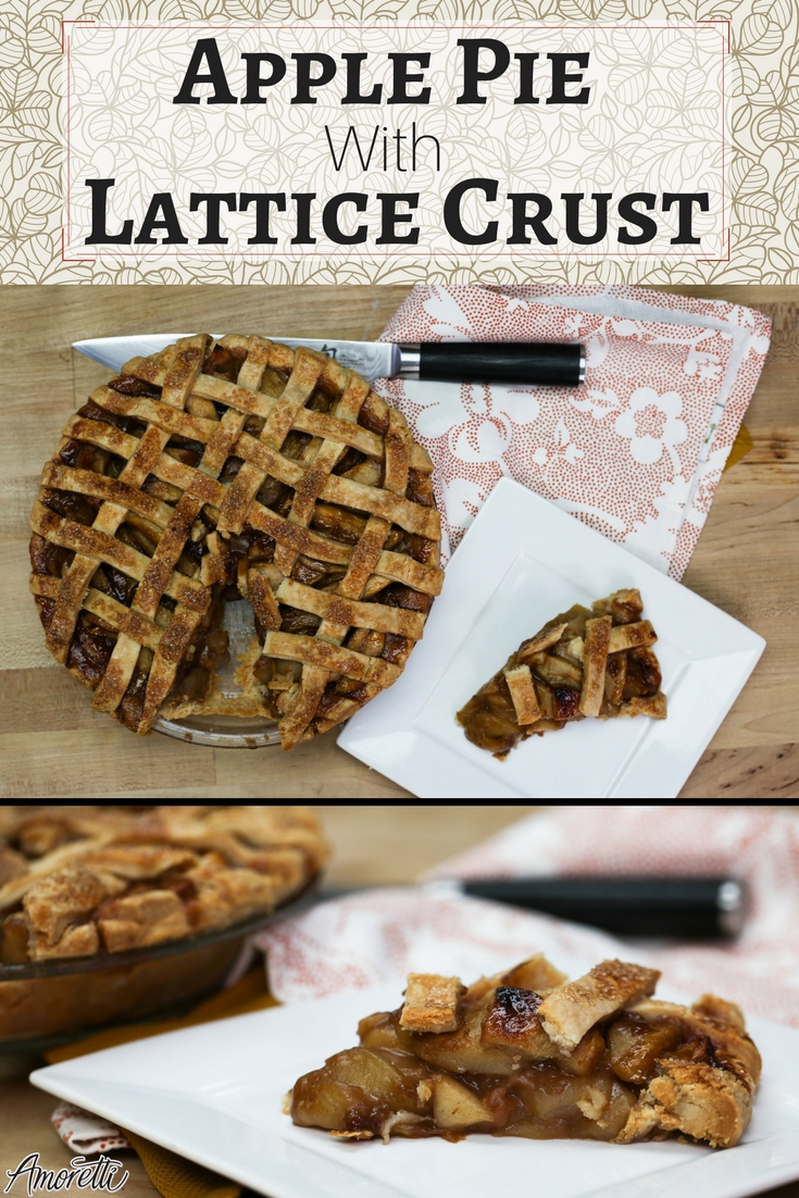 Amoretti Apple Pie with Lattice Crust