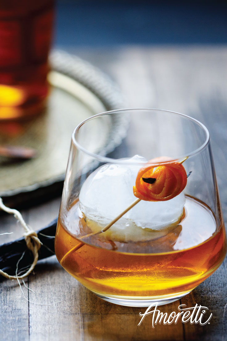 Amoretti Old Fashioneds with a Twist: Vanilla Butter Old Fashioned Cocktail Recipe