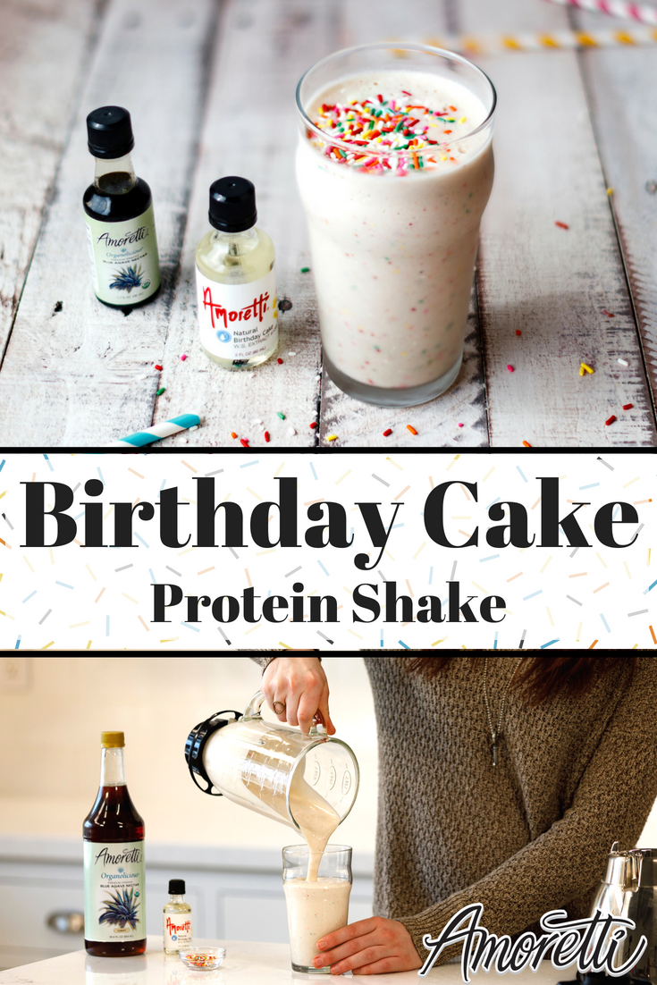 Amoretti Birthday Cake Protein Shake