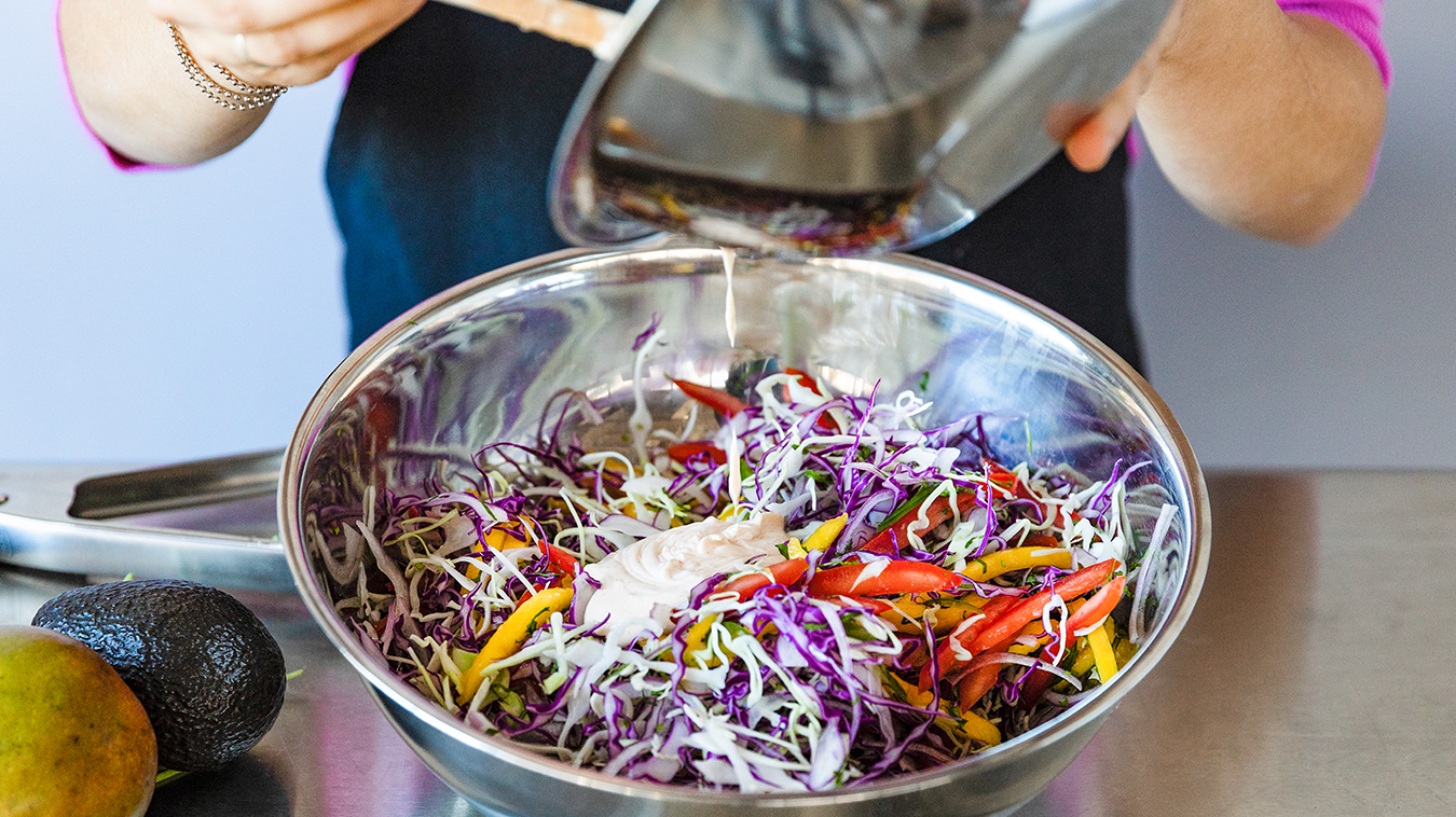 Fish Tacos with Mango Slaw and Chipotle Lime Aioli - Amoretti