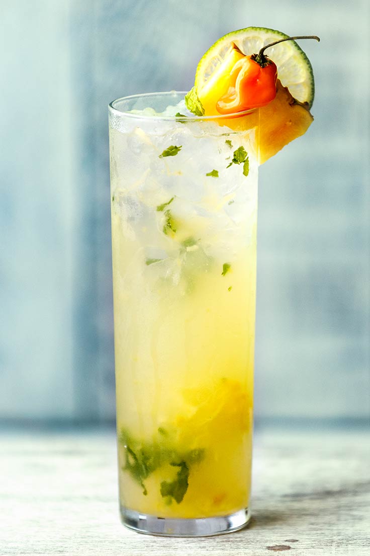 Amoretti Pineapple Habanero Mojito Recipe: Cool off with a tongue-tingling mojito!