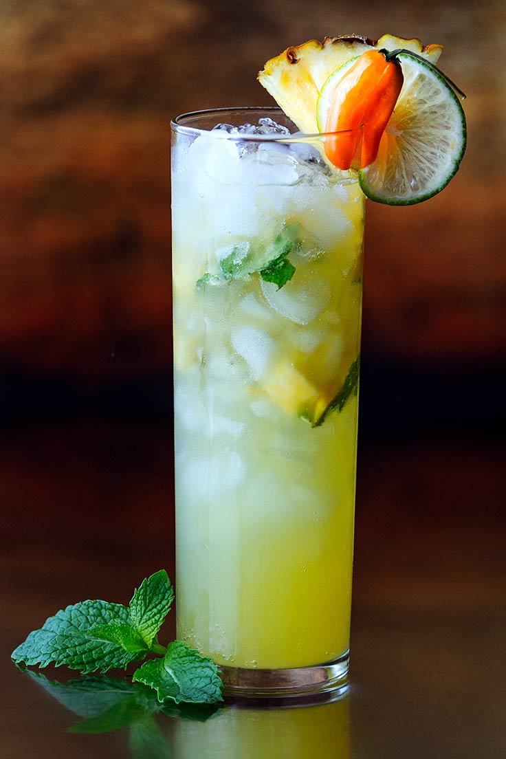 Amoretti Pineapple Habanero Mojito Recipe: Cool off this summer with a tongue-tingling mojito!