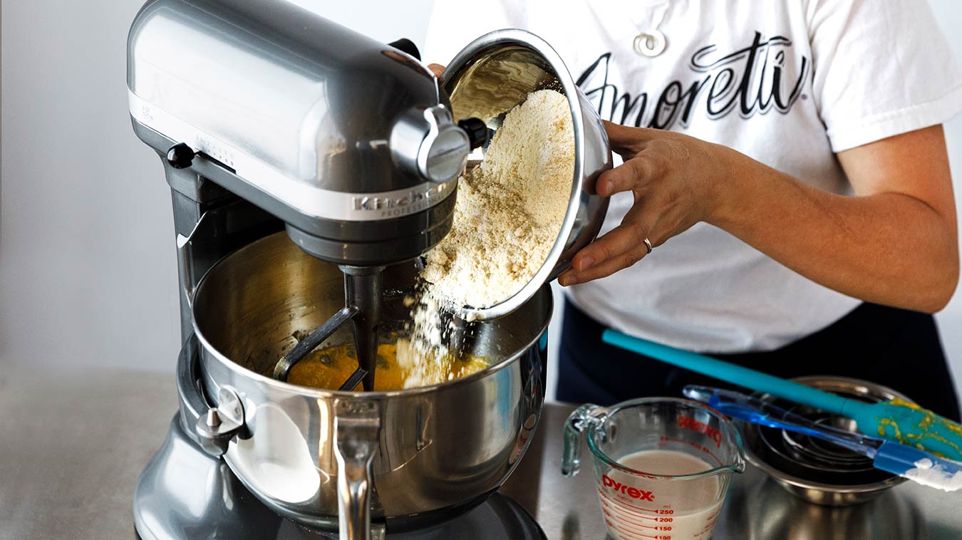 Amoretti Recipe: Gluten Free Cornbread with Sweet Corn Honey Butter. Almond Flour is essential.
