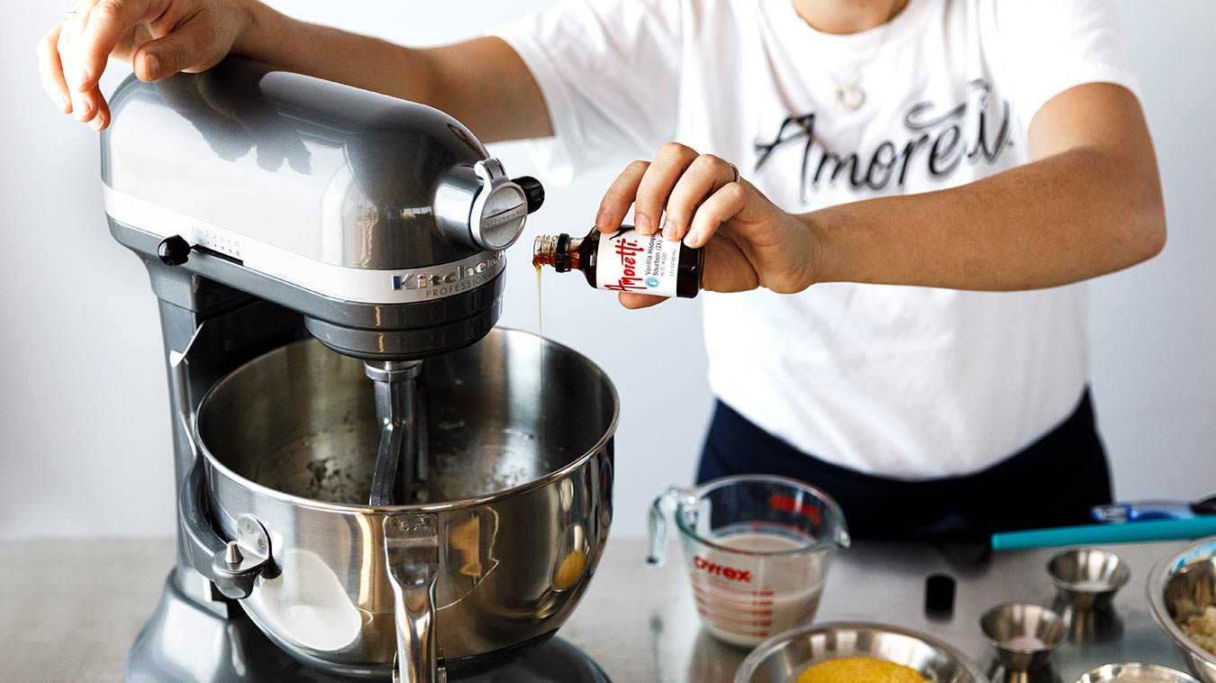 Amoretti Recipe: Gluten Free Cornbread with Sweet Corn Honey Butter. Adding Madagascar Bourbon Vanilla.
