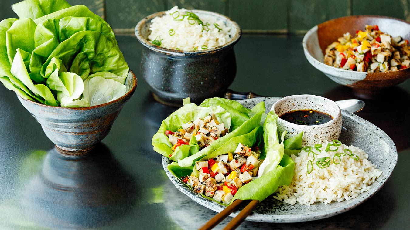 Amoretti Recipe: Thai Chicken Lettuce Wraps