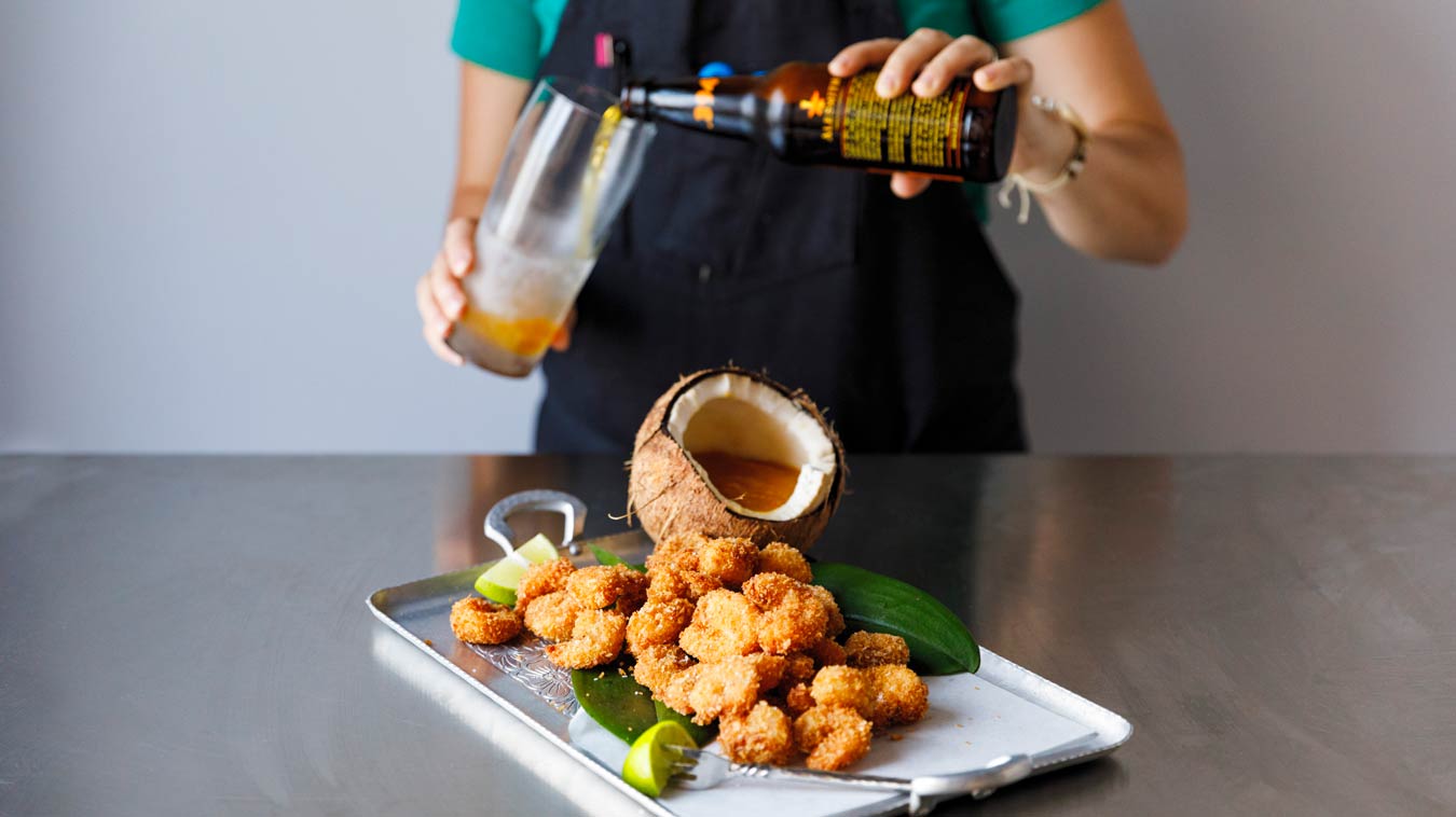 Amoretti Recipe: Coconut Shrimp with Pineapple Sauce