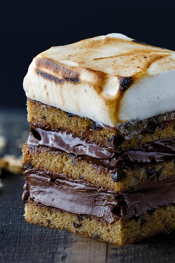 Amoretti S'mores Cake Recipe: Happy National S'mores Day!