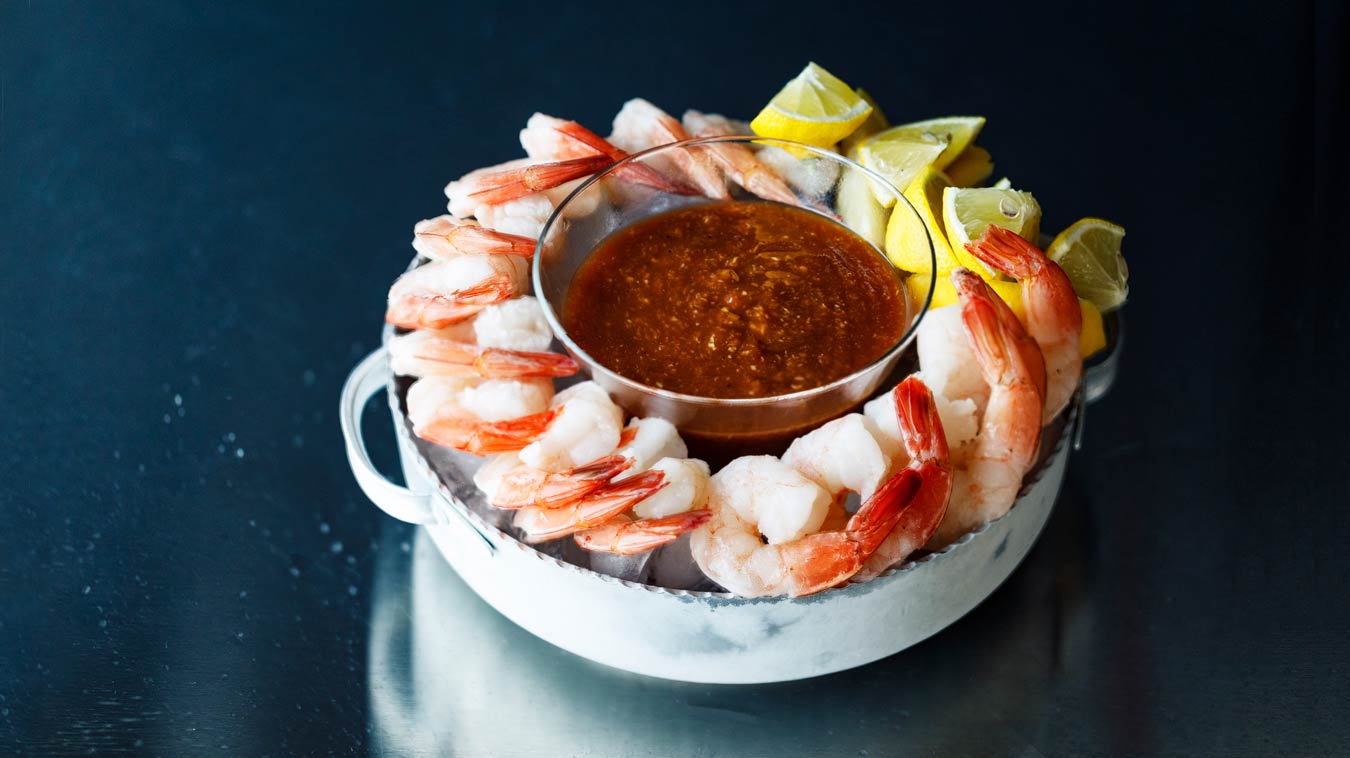 Amoretti Recipe: Poached Shrimp & Bloody Mary Cocktail Sauce