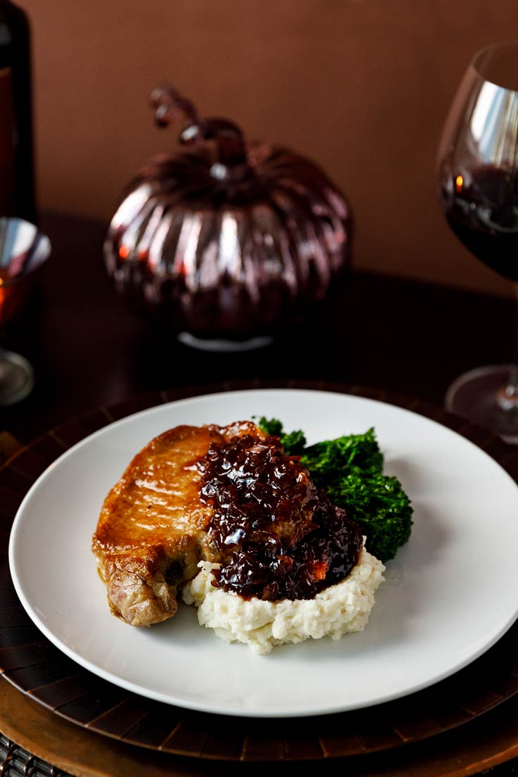 Amoretti Recipe: Red Onion Bourbon Jam. Serve over pork chops with a nice glass of red.