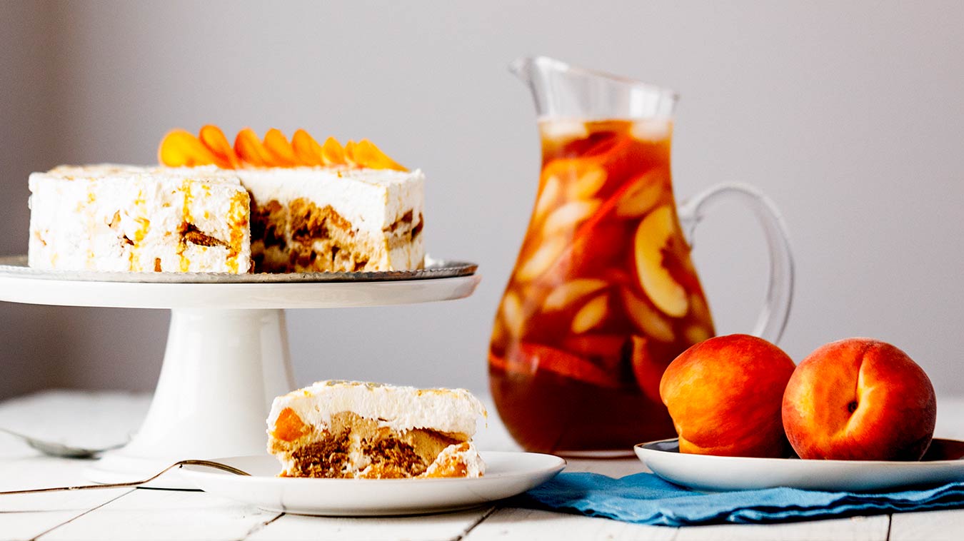 Amoretti Recipe: Spiced Peach Ice Box Cake