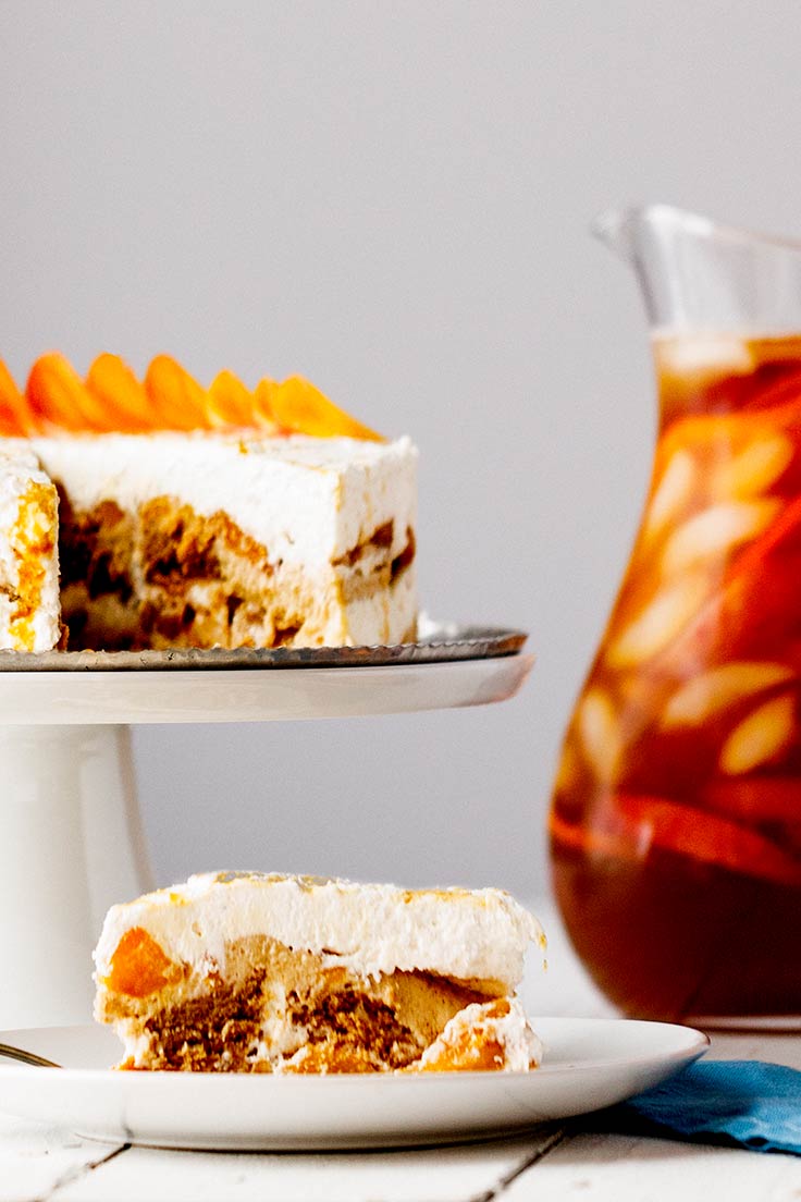 Amoretti Spiced Peach Ice Box Cake Recipe