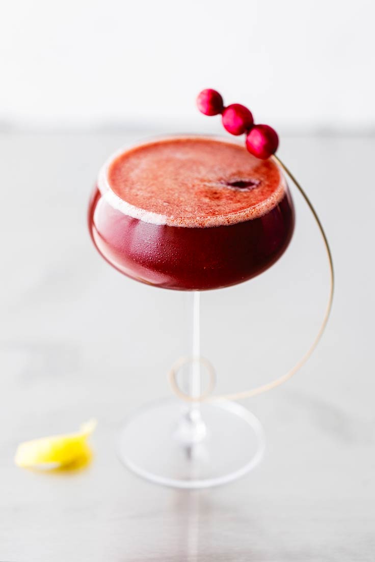 Amoretti Recipe: Cranberry Sauce Cocktail with leftover cranberry sauce