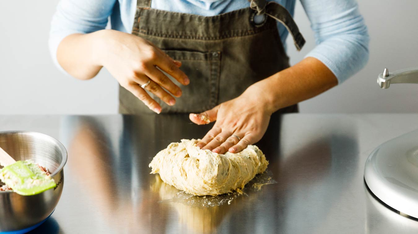 Amoretti Recipe: Savory Panettone. Knead.