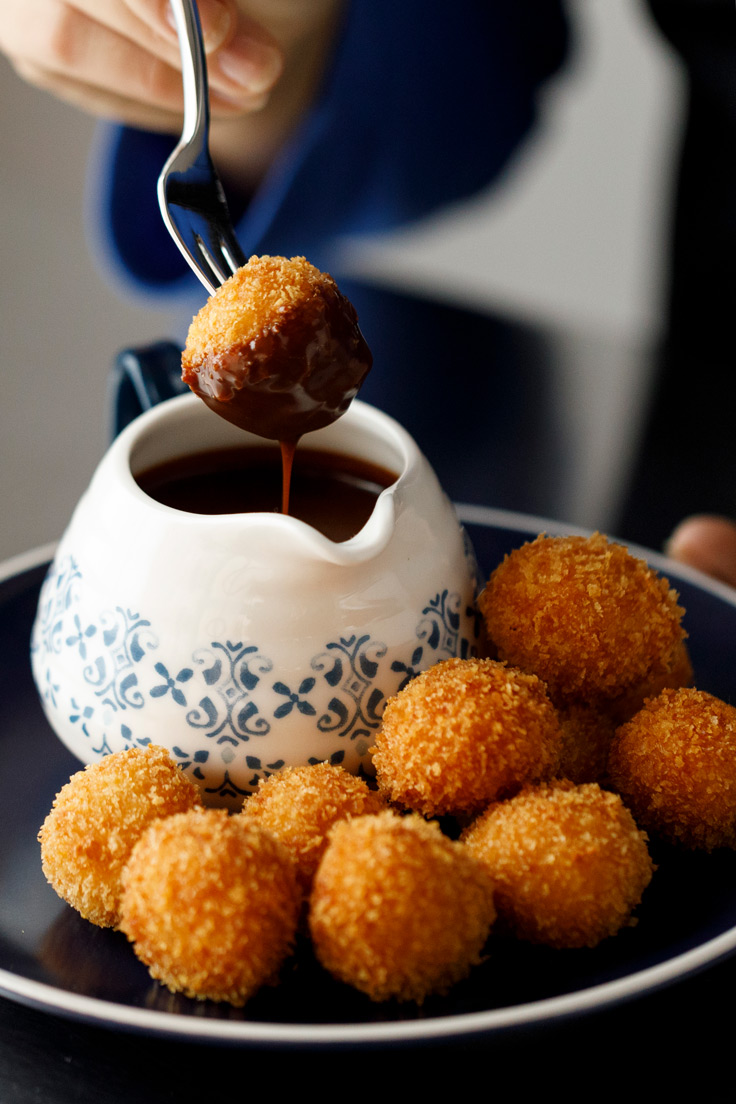 Amoretti Horchata Arancini with Mexican Coffee Dipping Sauce Recipe