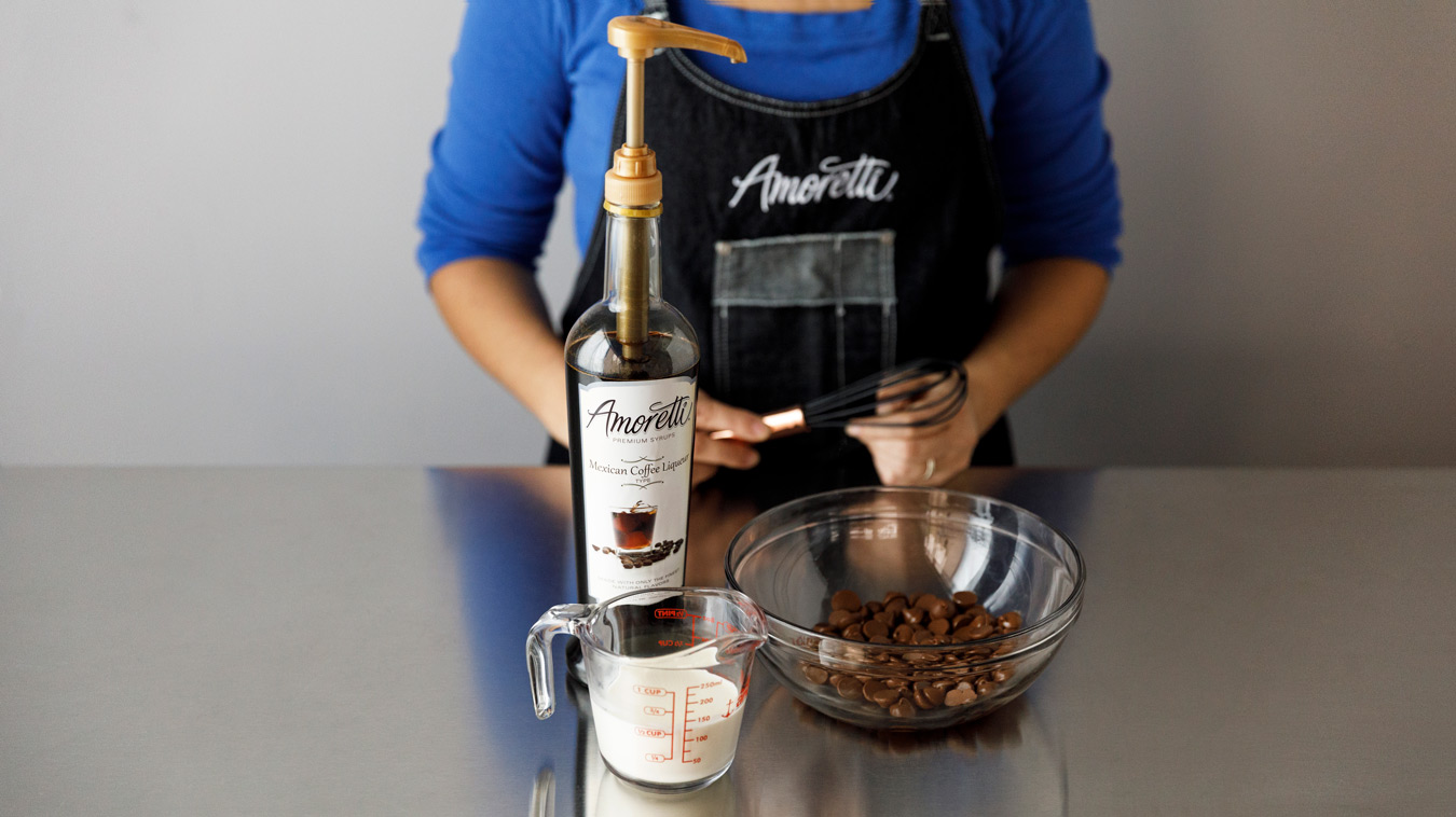 Amoretti Recipe: Horchata Arancini with Mexican Coffee Dipping Sauce. Dipping sauce ingredients.