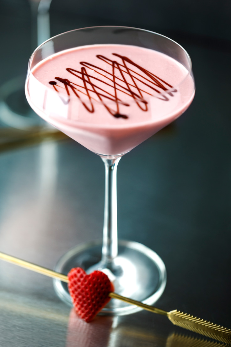 Amoretti Chocolate Covered Strawberry Martini Recipe