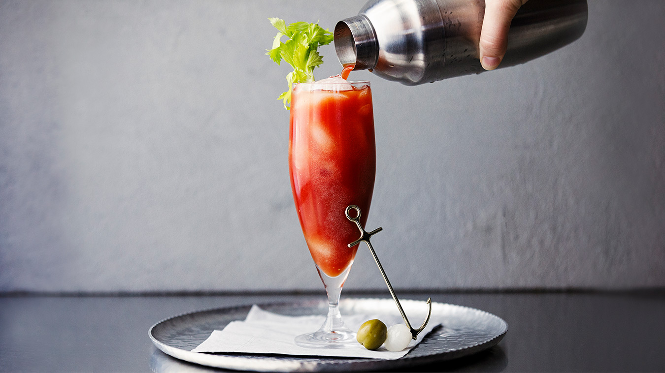 Amoretti Recipe: Mango Habanero Bloody Mary pour