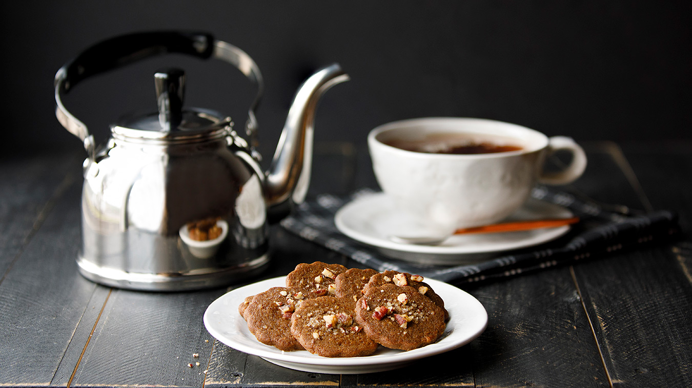 Amoretti Recipe: Butter Pecan Shortbread Cookies