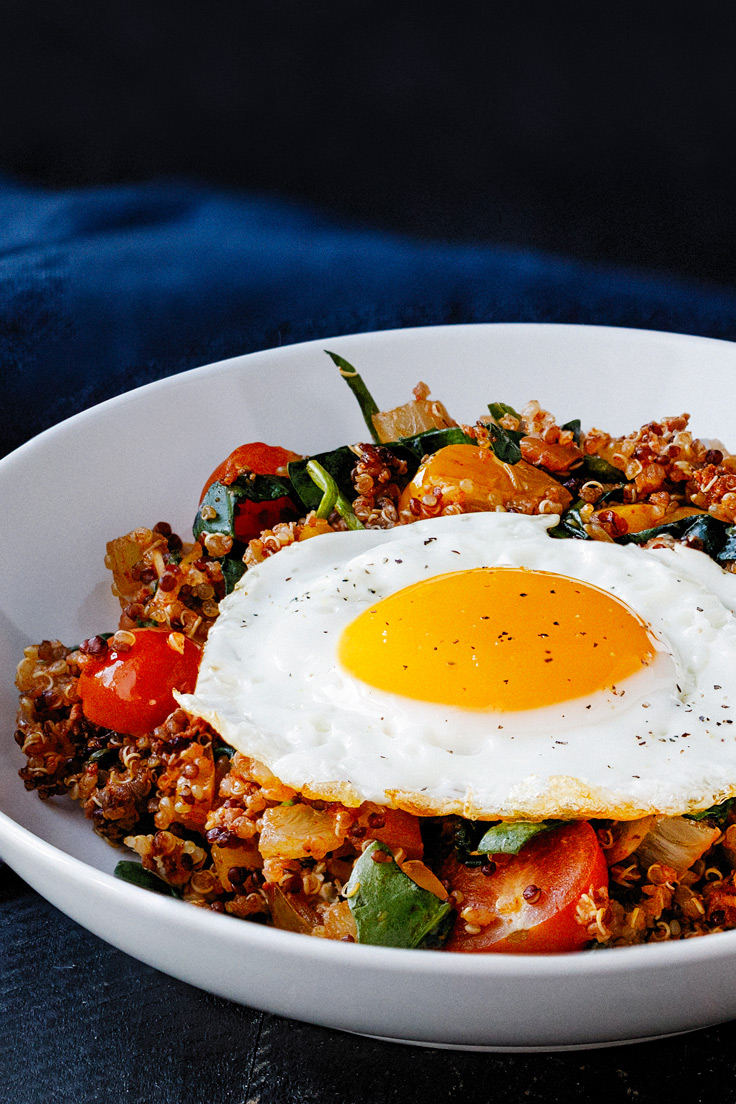 Amoretti Chorizo and Egg Quinoa Breakfast Bowls for two Recipe