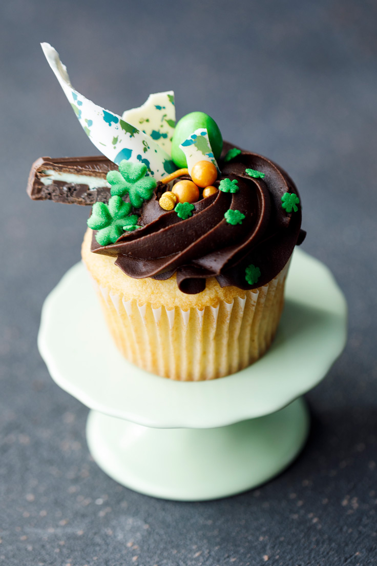 Amoretti End of the Rainbow Cupcakes with Chocolate Stout Frosting Recipe