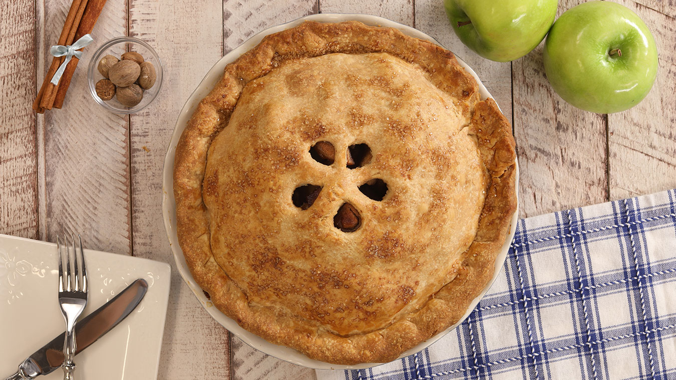 Amoretti Recipe: Caramel Apple Pie with apples and spices