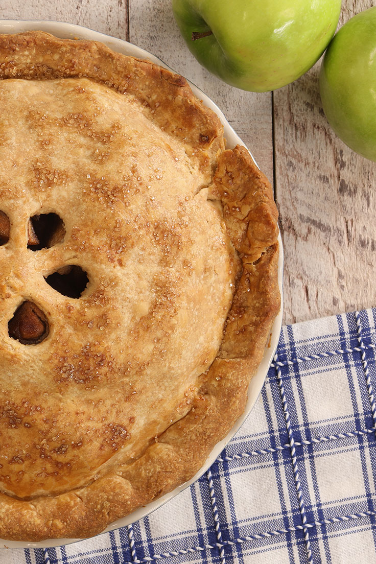 Amoretti Caramel Apple Pie Recipe with apples and spices