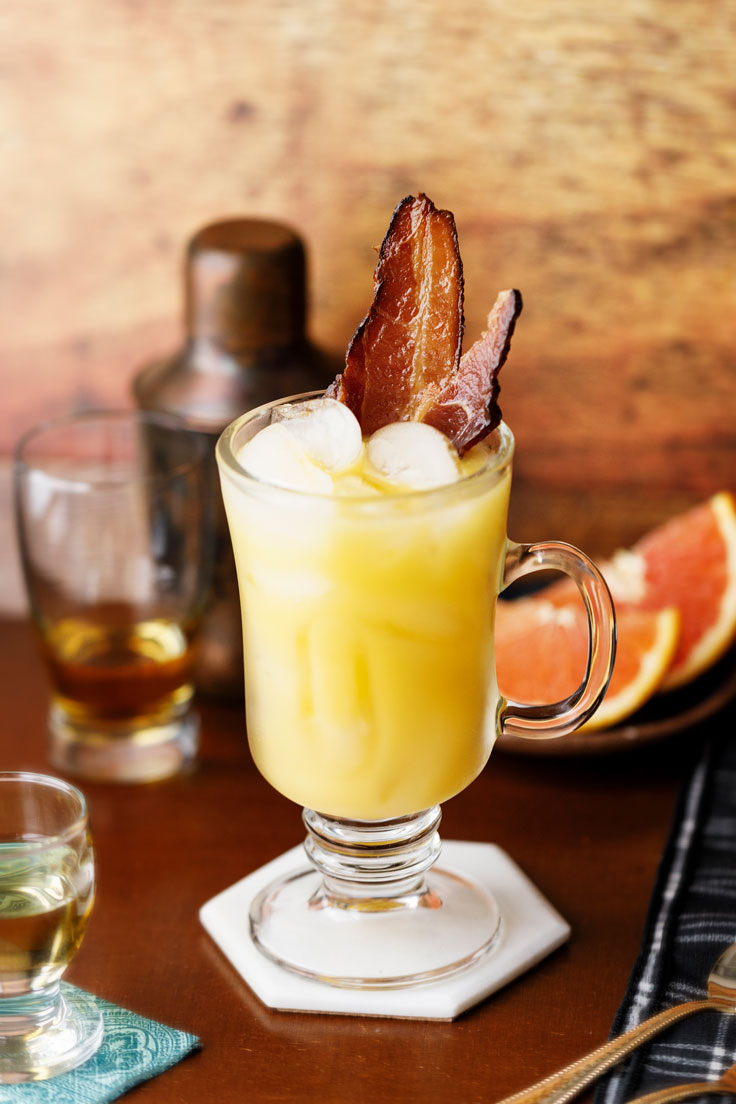 Amoretti Irish Breakfast Cocktail Recipe with bacon