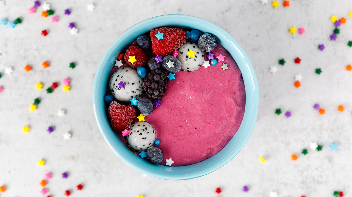 Amoretti Dragonberry Smoothie Bowl Recipe