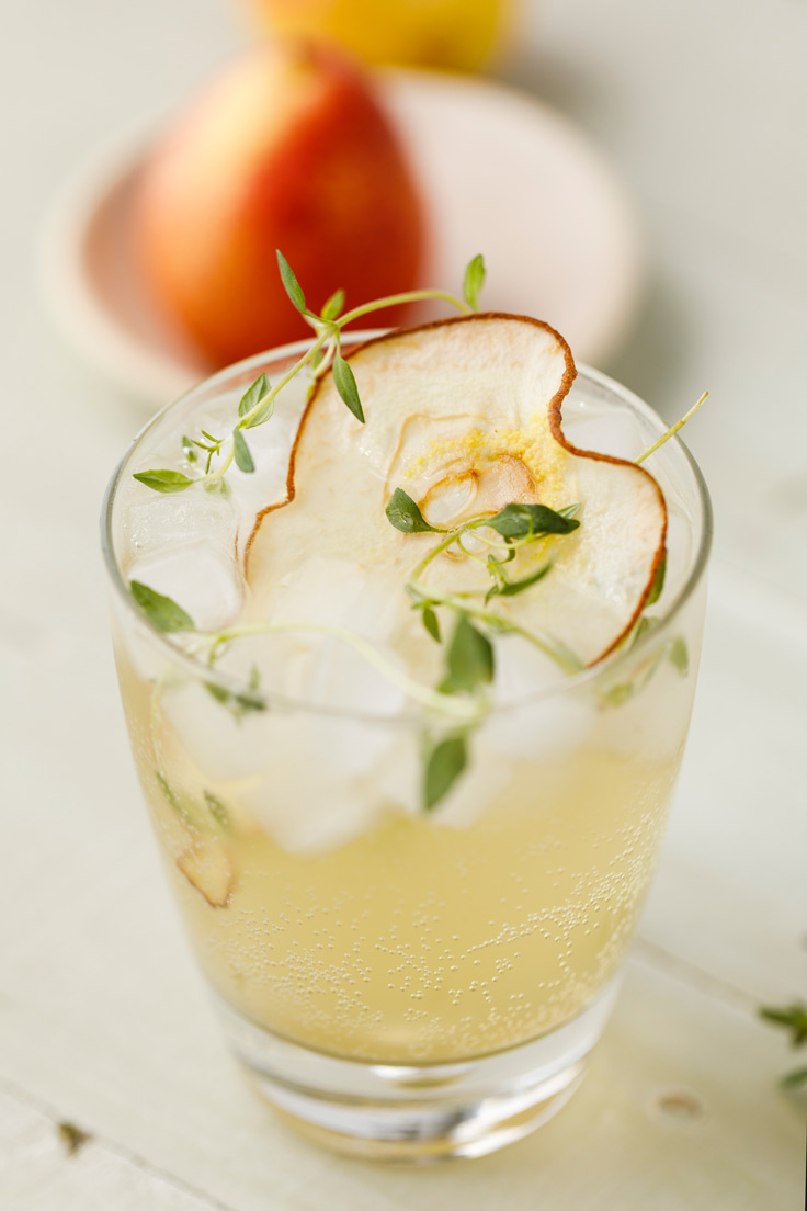 Amoretti Pear Spritzer Recipe with pears