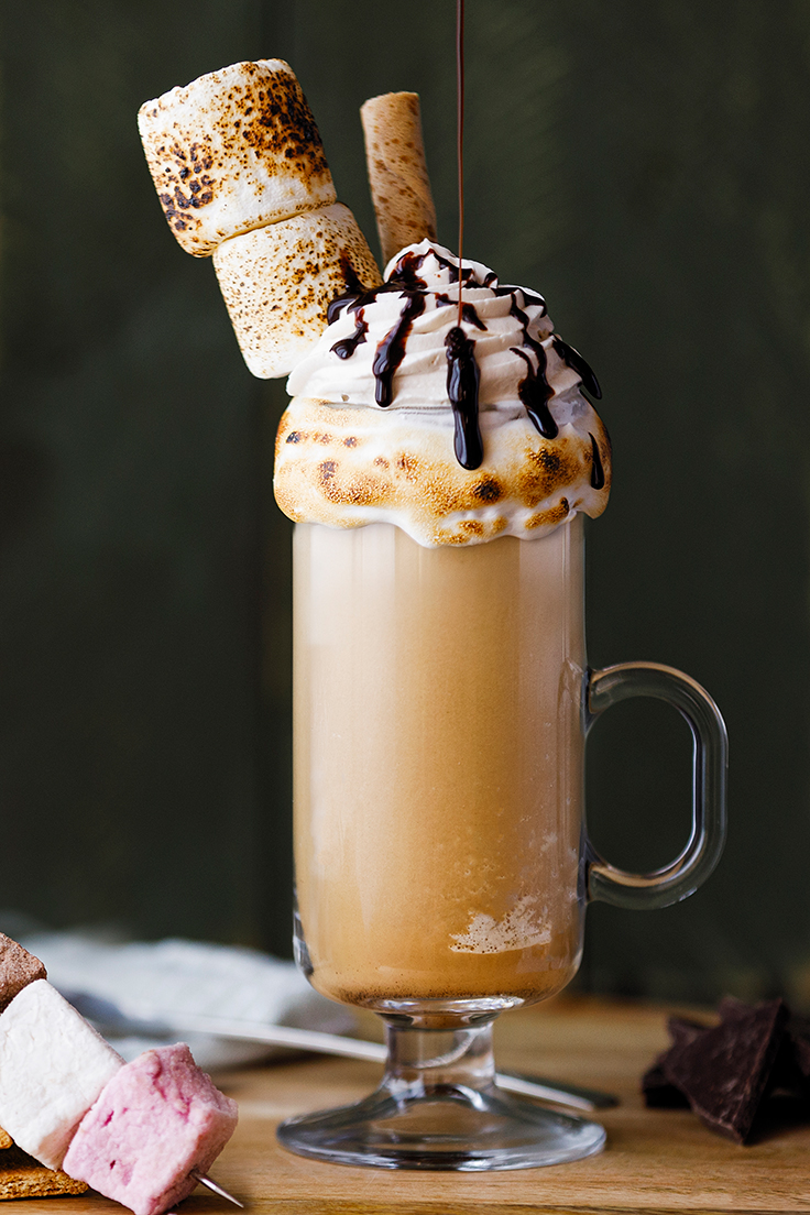 Amoretti Blended S'mores Iced Coffee Recipe