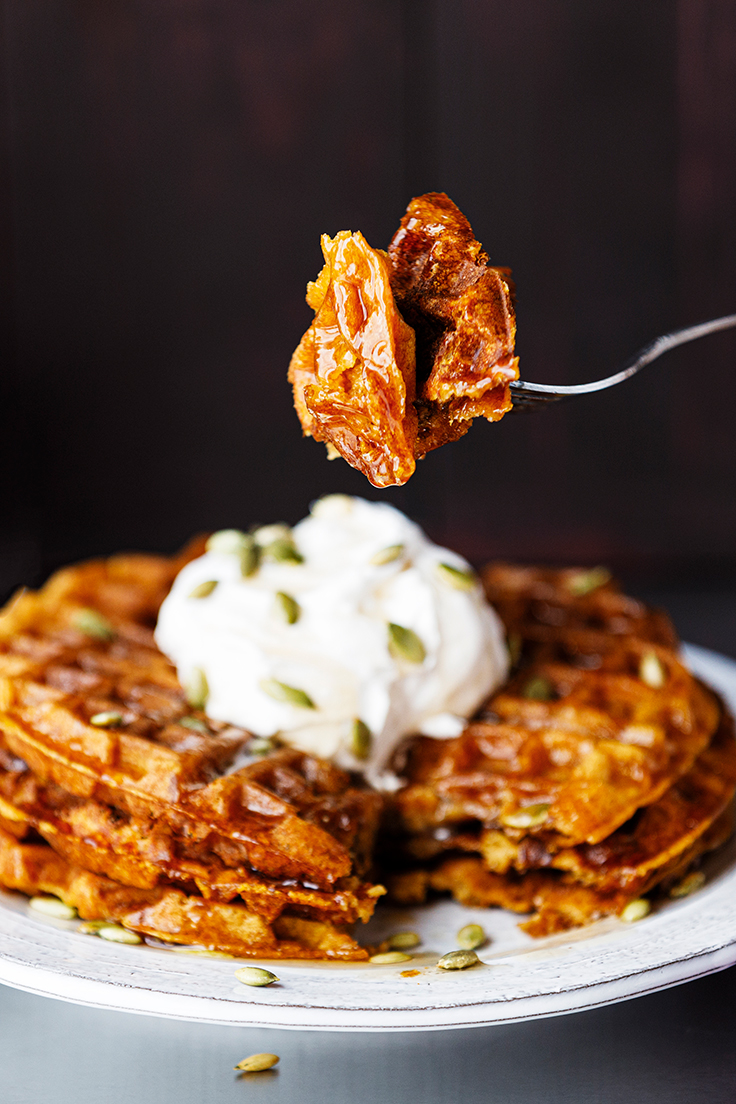 Amoretti Pumpkin Spice Waffles Recipe