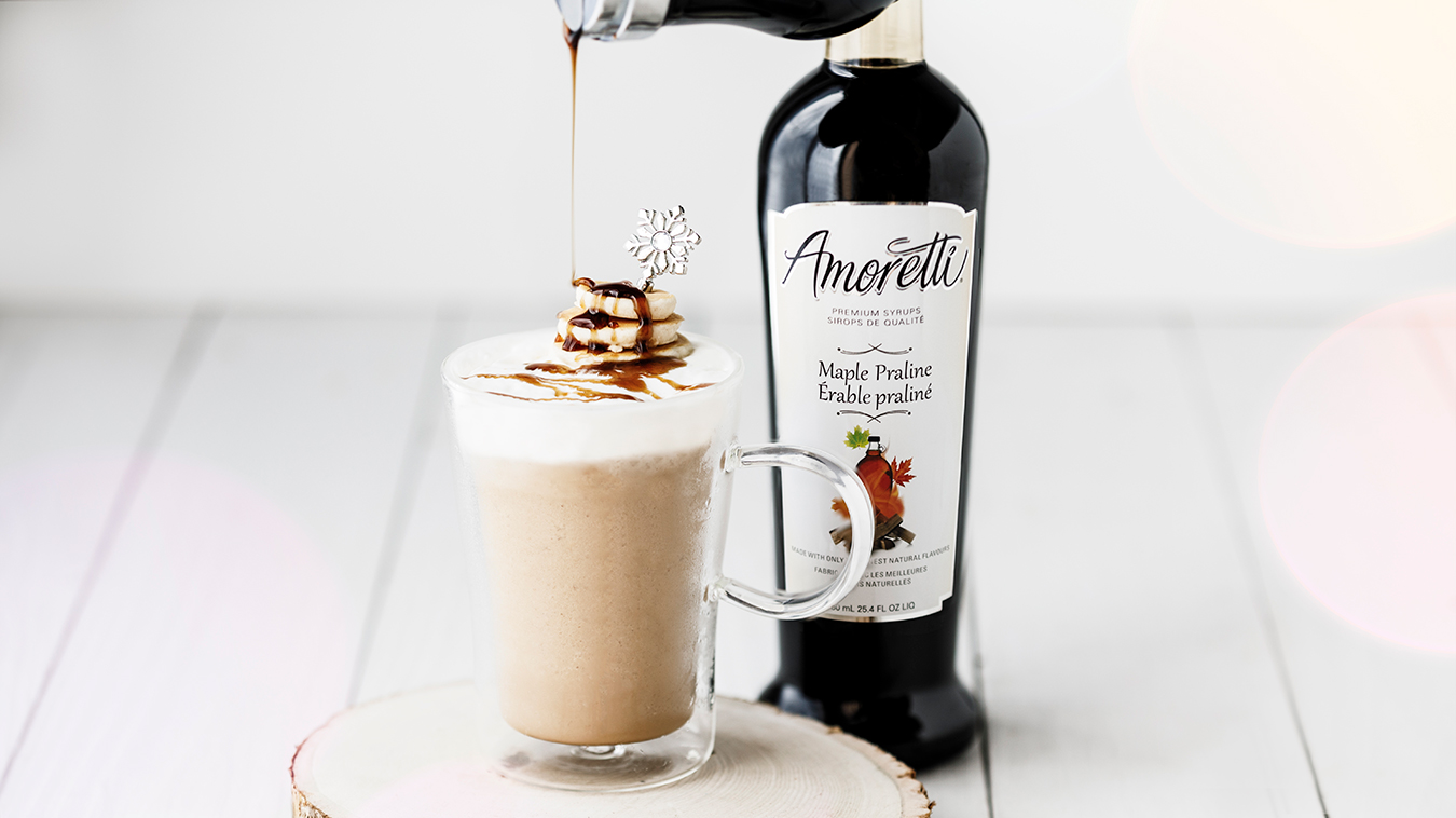 Amoretti Recipe: Frosted Maple Blended Coffee