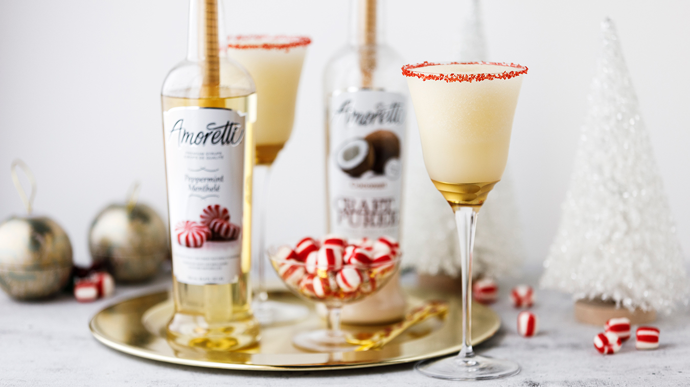 Amoretti Recipe: Blended Peppermint Coconut Margarita