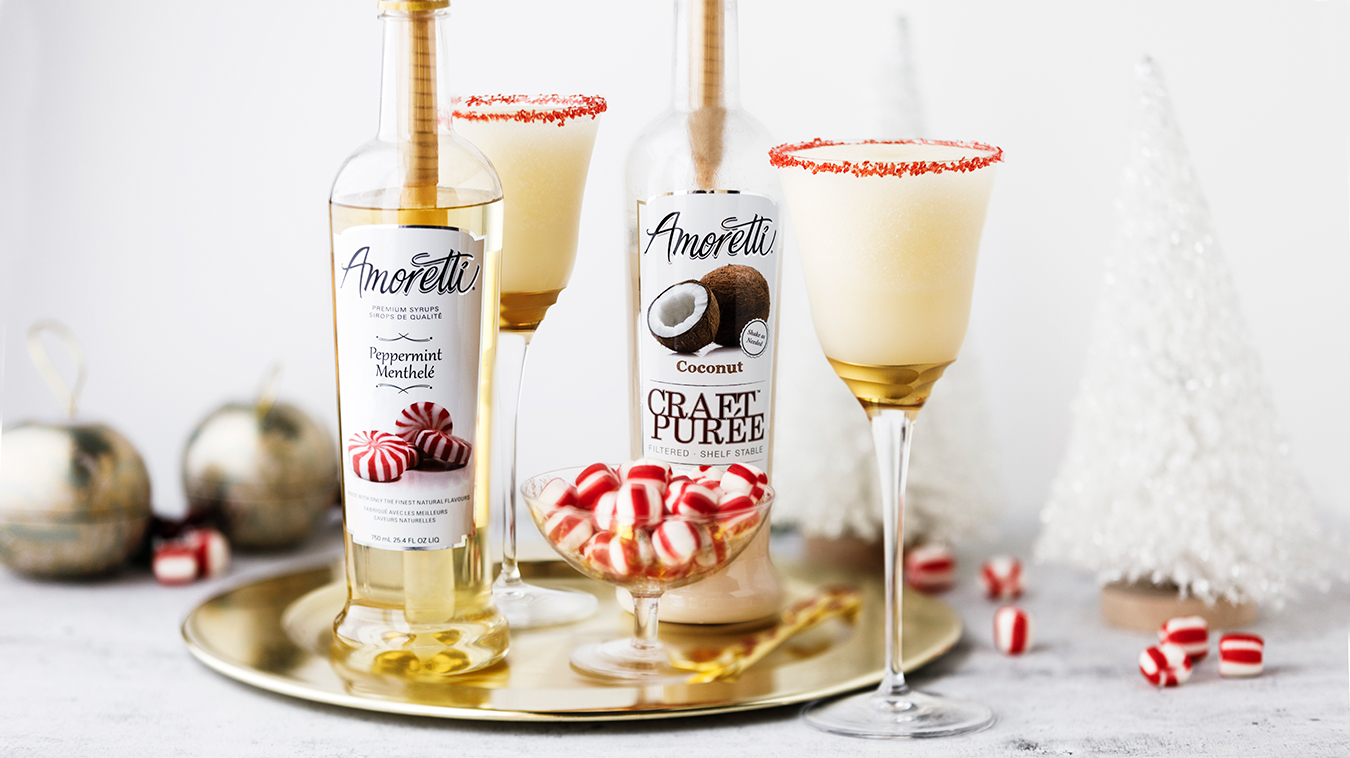 Amoretti Recipe: Blended Peppermint Coconut Margarita