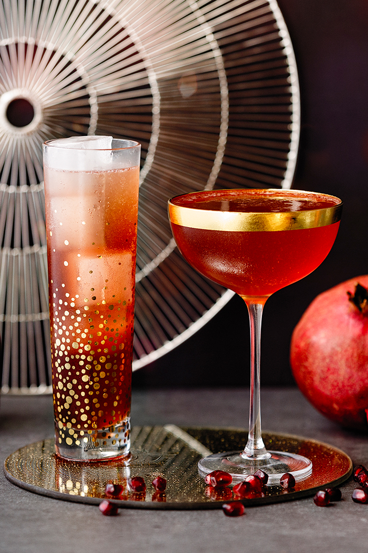 Amoretti Pomegranate Spritzer & Sparkler Recipe