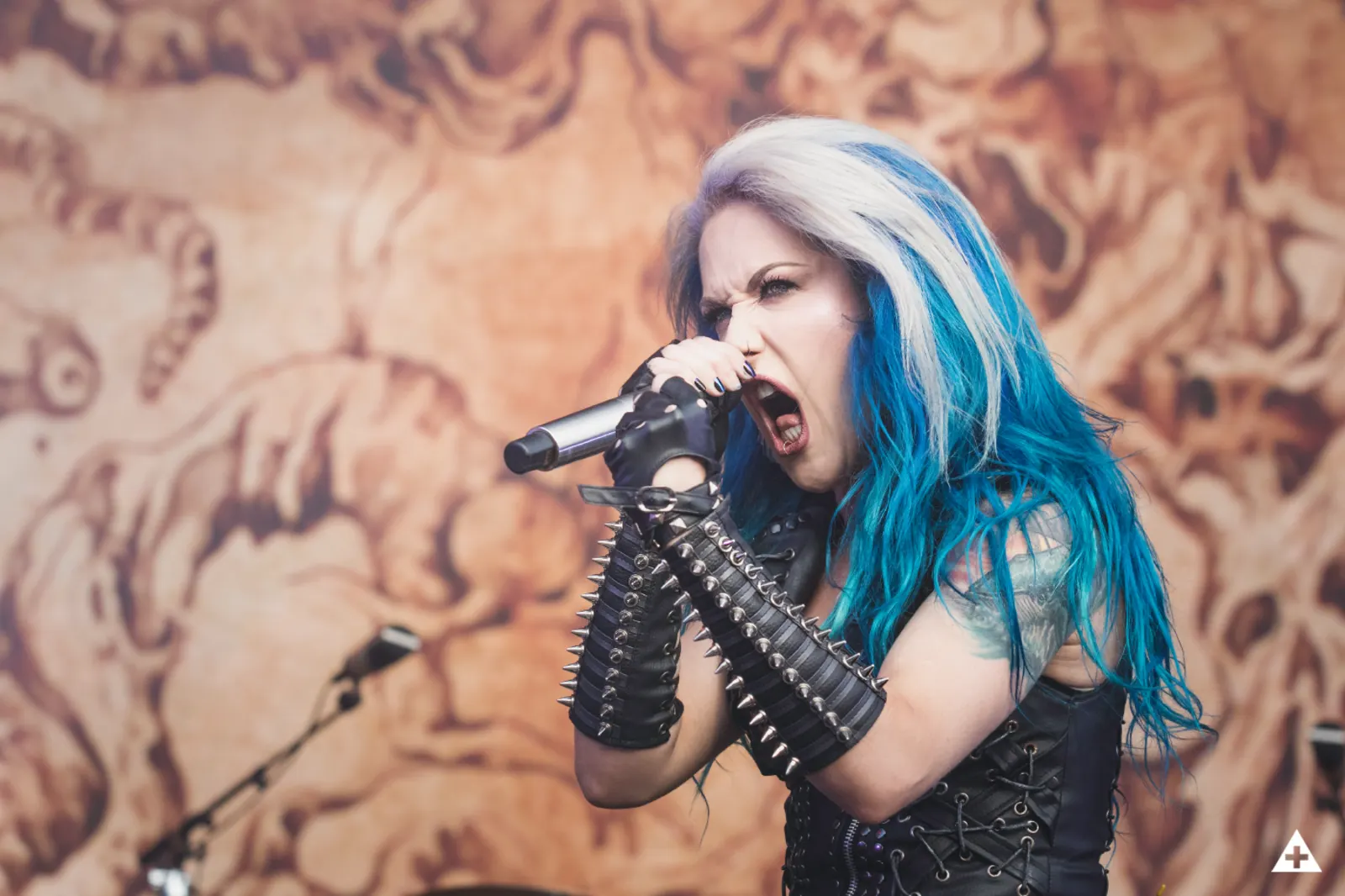 A gallery of photos of Arch Enemy performing in Helsinki, Finland on June 29, 2018