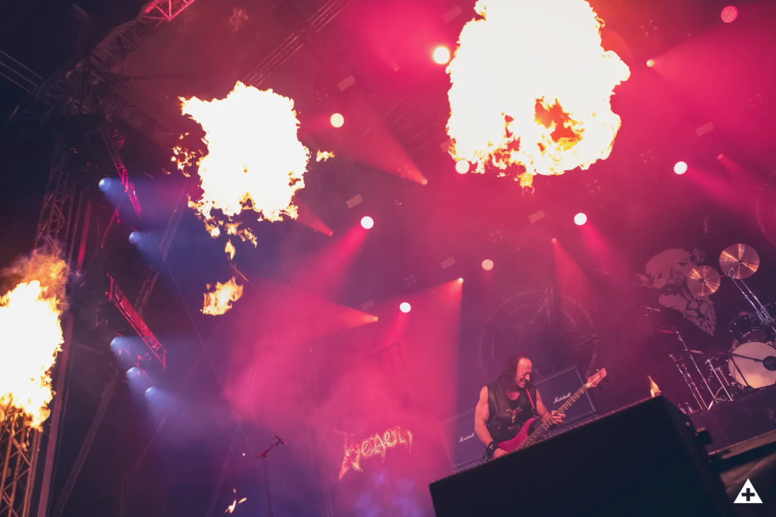 A gallery of photos of Venom performing in Helsinki, Finland on August 9, 2025