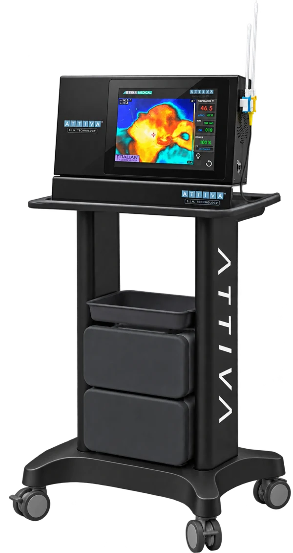 ATTIVA® subdermal radiofrequency device on treatment cart
