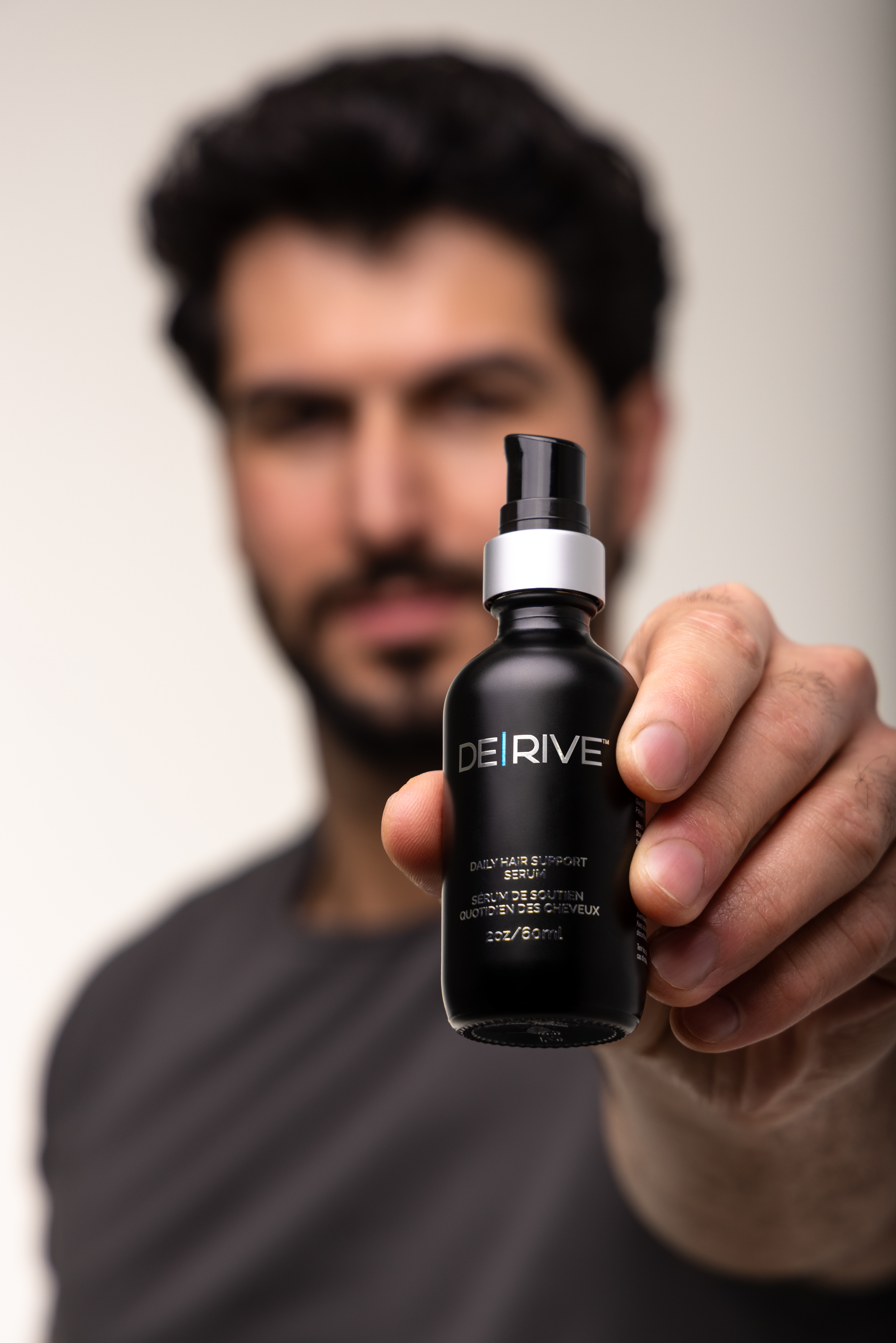DE|RIVE Hair Wellness System showcasing natural, hormone-free hair restoration benefits