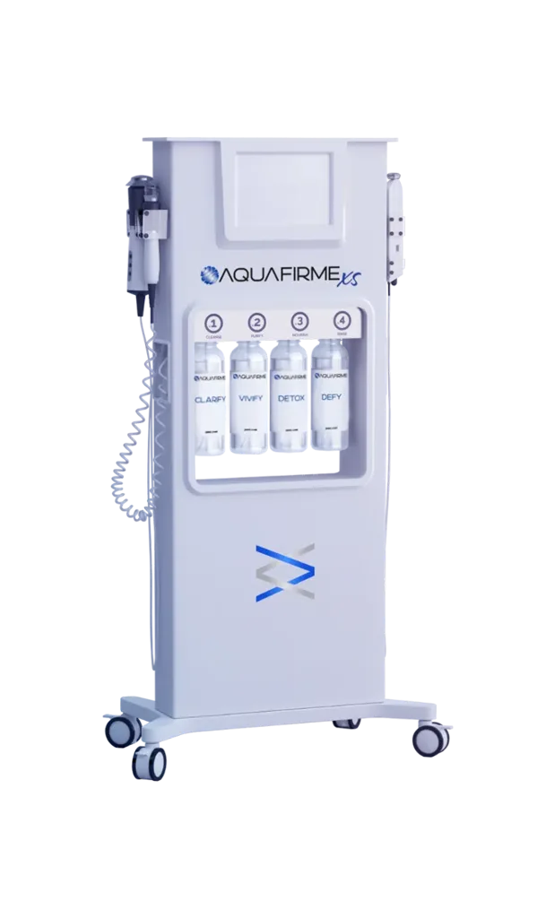 AQUAFIRMExs hydration platform with micro-cupping and ultrasound for skin exfoliation