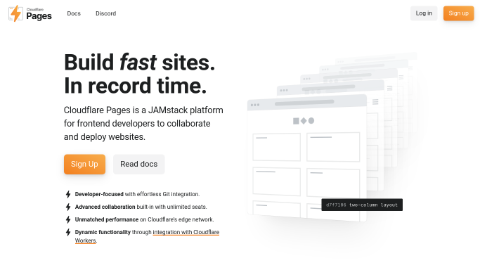 cloudflare Pages image