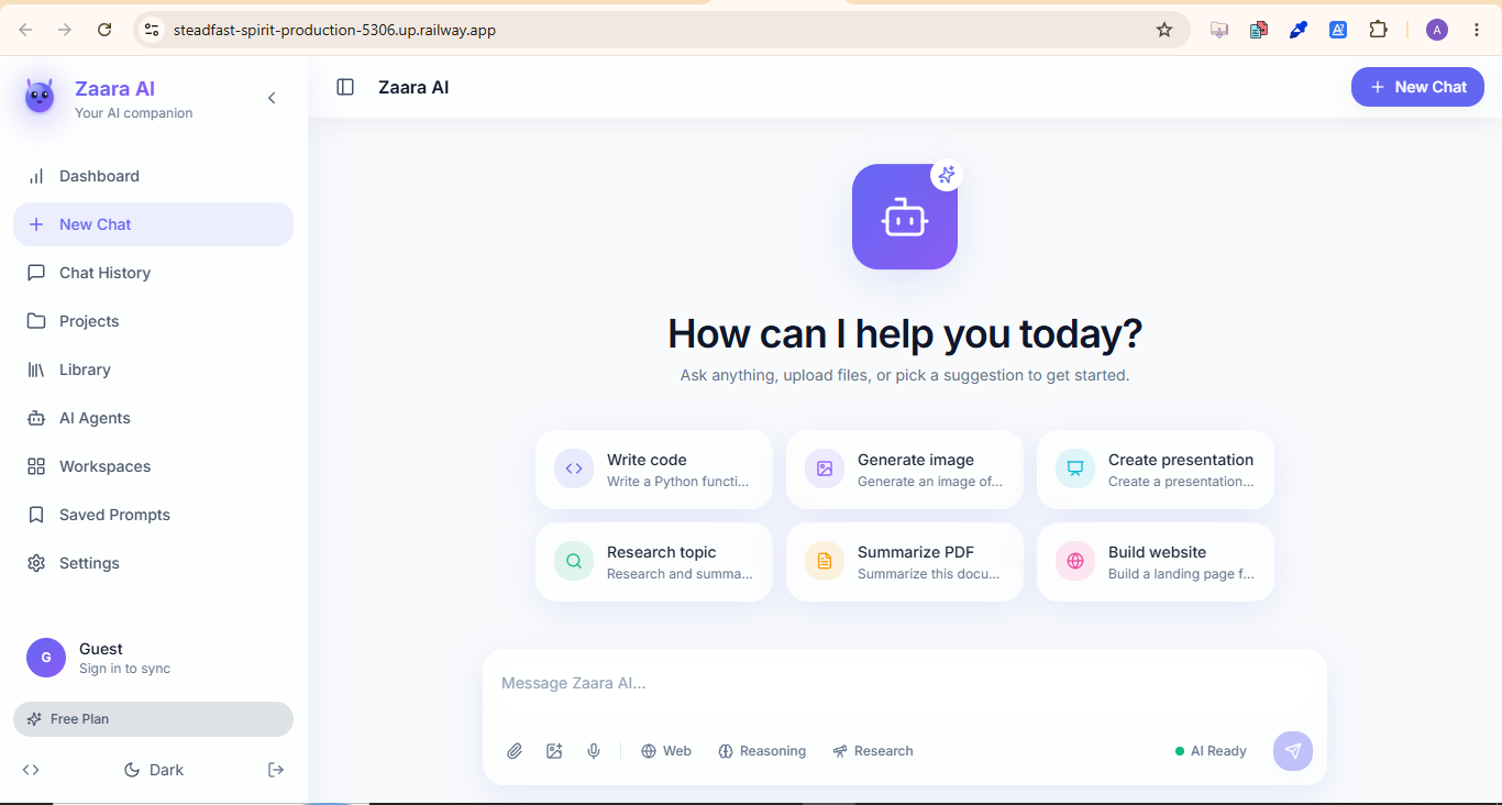 Zaara AI ChatBot